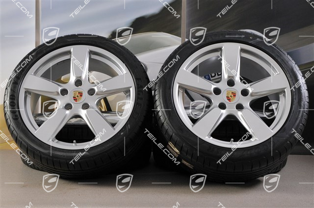 19" Cayman S Sommerräder Satz, 8,J x 19 ET57 + 9,5J x 19 ET45, Reifen 235/40 ZR19 + 265/40 ZR19