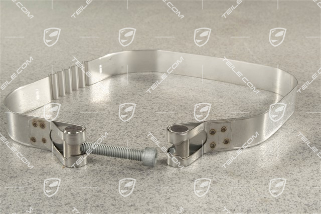Turbo, Abgasanlage Hauptschalldämpfer, Klemmschelle Spannband / Spannschelle
