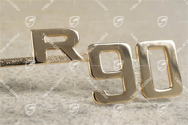 "Super 90" logo, Gold plated