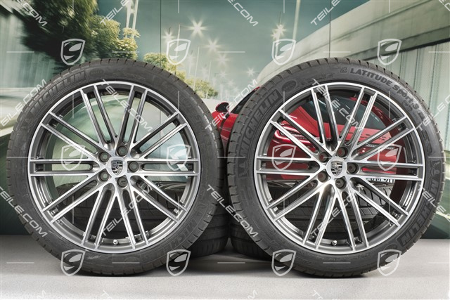 21" koła letnie, komplet, Turbo IV Design, felgi 9,5J x 21 ET27 + 10J x 21 ET19 + opony letnie Michelin 265/40 R21 + 295/35 R21, z czujnikami ciśnienia