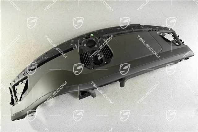 Dashboard, upper section, leather, Agate Grey, leather damaged