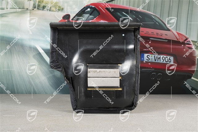 Back seat lower / cushion, Coupe/Targa, leather, Metropole blue, R