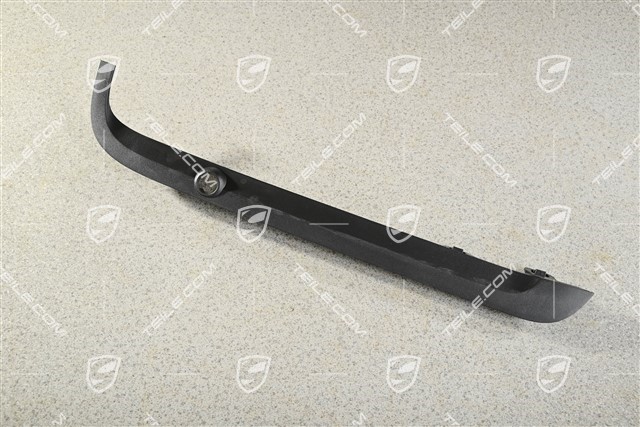 Cover trim for front bumper retaining frame / grille, Black, L