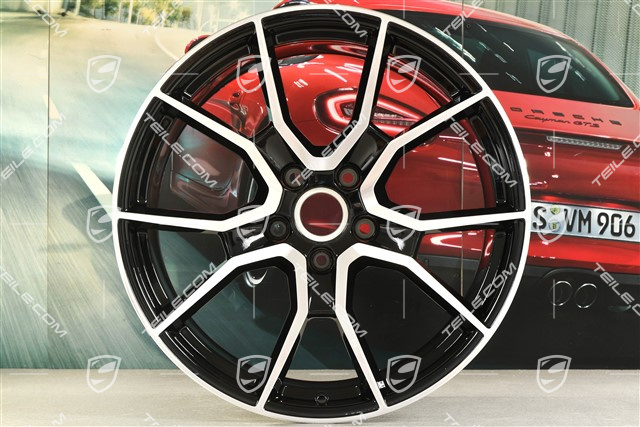 21" Felga Sport Turismo GTS / RS Spyder Design, 11,5J x 21 ET66, czarny wysoki połysk