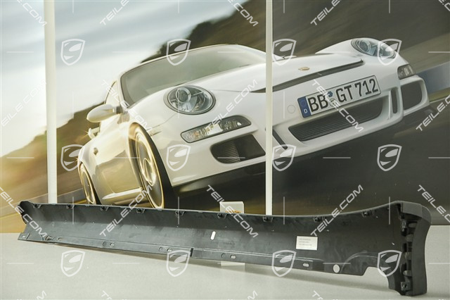 Osłona dolna progu, czarna satyna, C4 / C4S / Turbo / GT3 RS, R