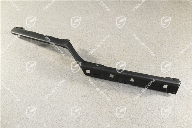Heckstoßfängerblende, Version mit Haken, mattschwarz, R, (ohne Leiste)