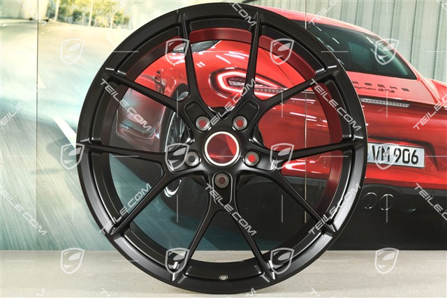 21-inch Carrera lightweight wheel rim, 11,5J x 21 ET67, black satin matt