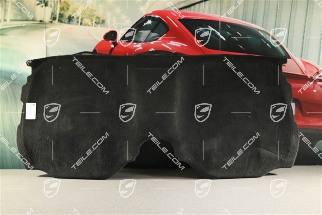Teppich Verkleidung, Rückwand, Schwarz