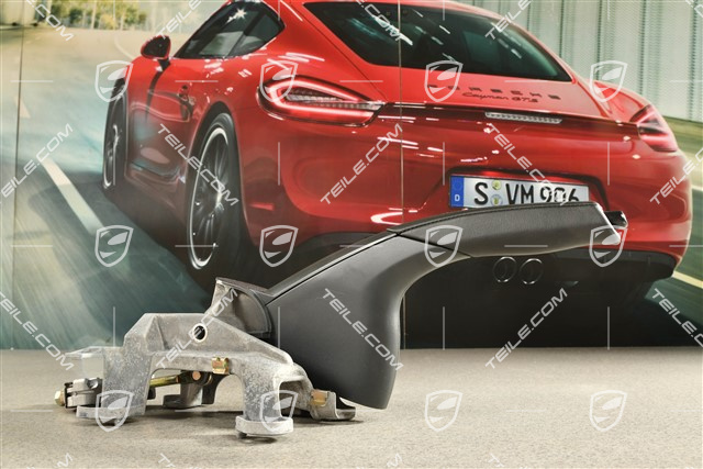 Handbremshebel, Alu, Leder, Metropolblau