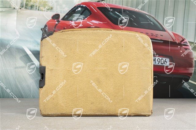 Back seat backrest, Draped leather, savannah beige, Cabrio, L