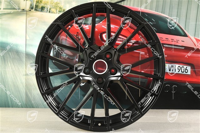 22" RS Spyder Felge, Heck, 11,5J x 22 ET52, Schwarz-Seidenmatt