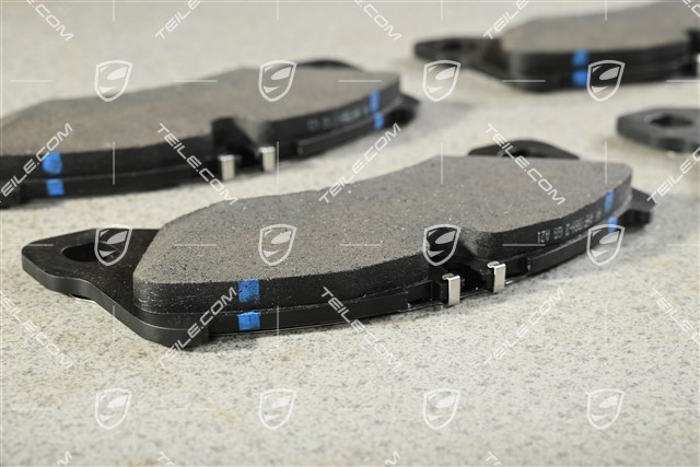 Brake pads, for silver calipers, front axle