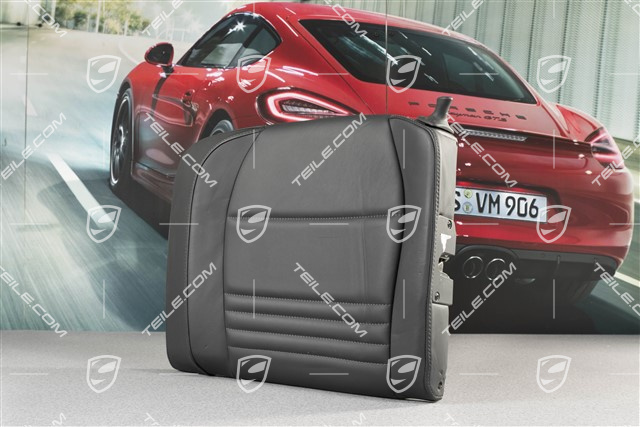 Notsitzrückenlehne, Leder, schwarz, Coupe, L