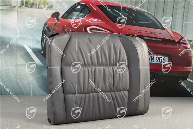 Oparcie tylnego siedzenia, skóra marszczona, space grey, Cabrio, R