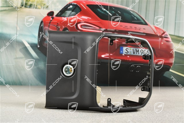 Center tunnel cover trim, rear part in the passenger compartment, non smoker verision, Black