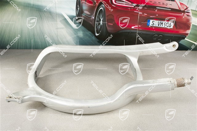 Retaining frame, spare wheel mounting