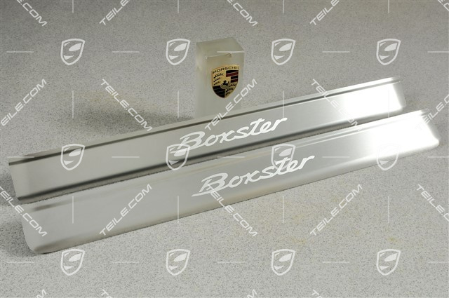 Nakładki progów "BOXSTER", stal szlachetna, zestaw L+R Nakładki progów "BOXSTER", stal szlachetna, zestaw L+R