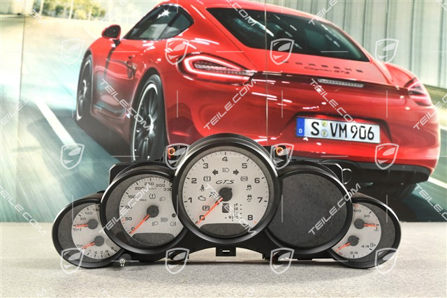 GTS, Instrument cluster / Speedometer, White dials