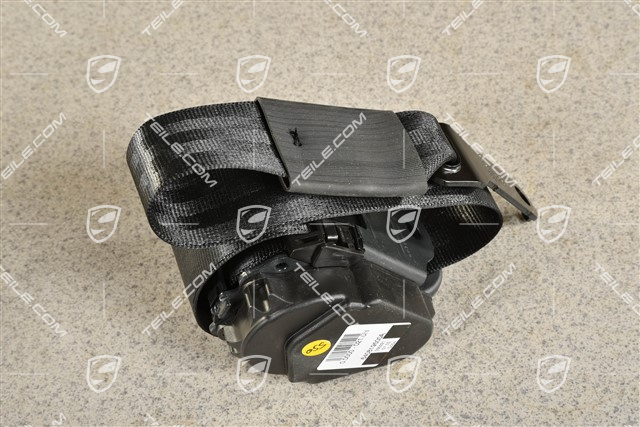 Sicherheitsgurt, hinten, mitte, schwarz