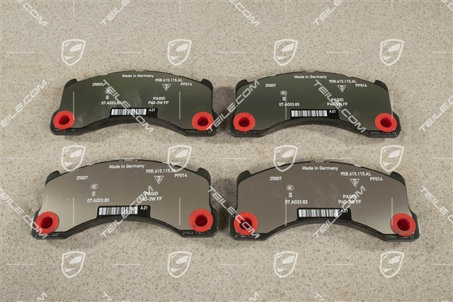 Klocki hamulcowe, przednia oś, PCCB