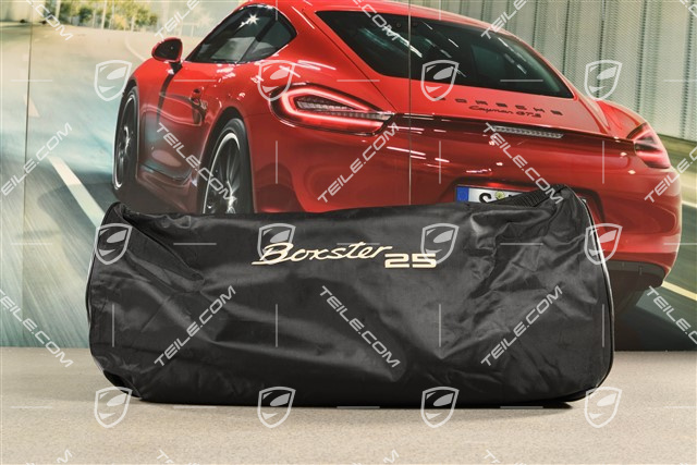 Custom-fit indoor car cover Boxster 25 Years Design