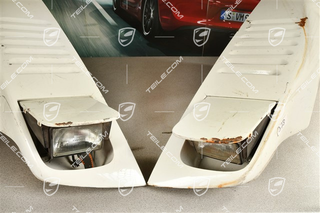 Błotnik przedni, Turbo, L+R, KPL, (płaski nos)