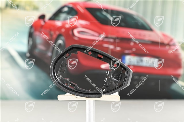 Abdeckkappe, Spiegelfussgehäuse / Spiegel, Blende unten, Satinschwarz, L