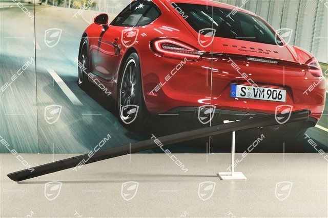 Listwa progowa, przednia, czarna satyna, L