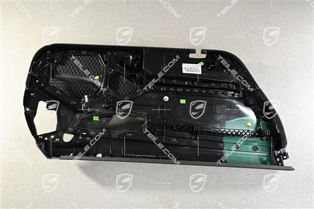 Türverkleidung,  Alcantara Schwarz mit Karminrot Ziernähten, Zierleiste Carbon, R