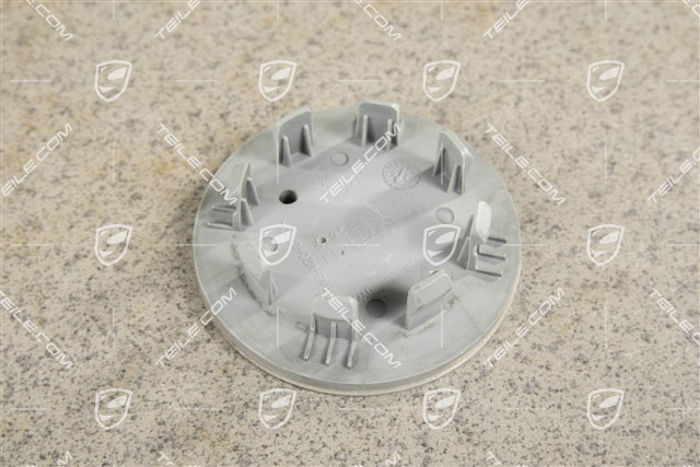 Dekielek koła, wklęsły, z czarnym herbem, polerowane aluminium