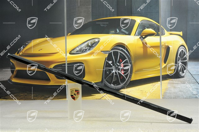 Zierleiste mit Dichtung, Aluminium Paket, Tür vorn, schwarz, L