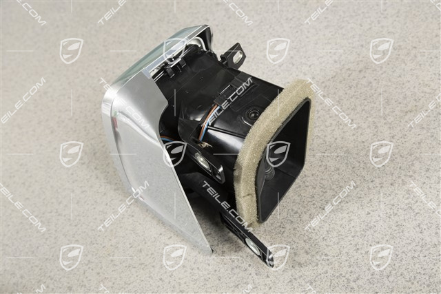 Dashboard vent / nozzle, Galvano silver, L