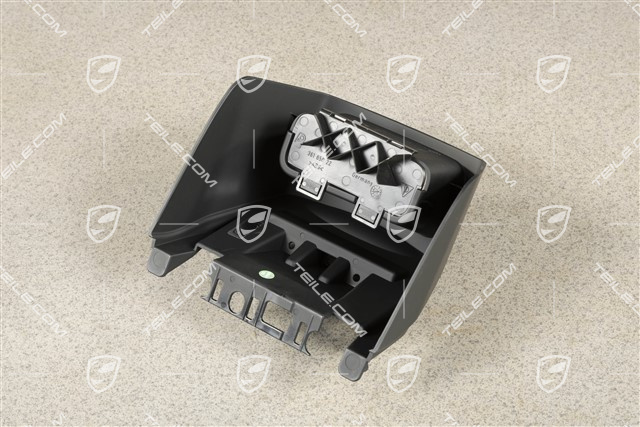 Konsola środkowa, część tylna, czarna, Coupe/Targa