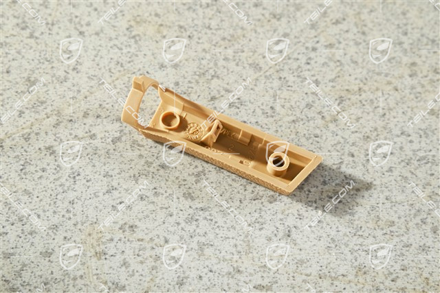 Front seat rail adjuster cover, Sand beige, L