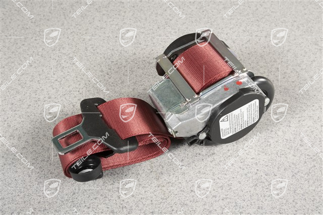 Seat belt, Bordeaux Red, L=R