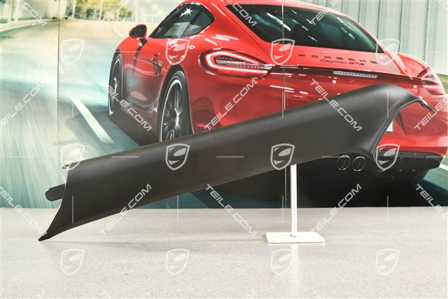 Verkleidung von A-Säule, Coupe, Kunstleder, Schwarz, L
