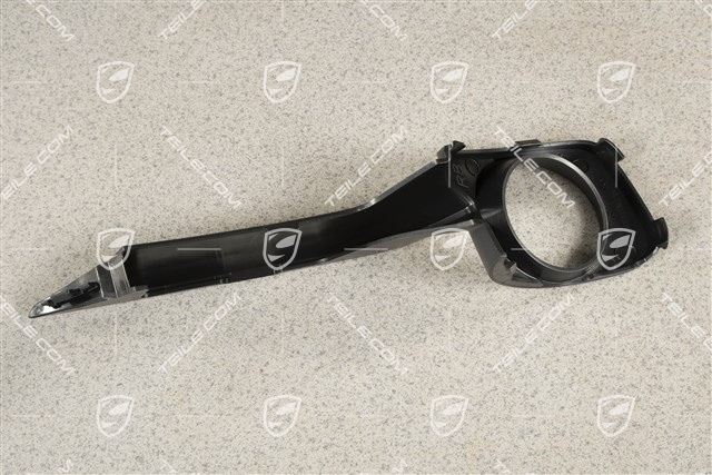 Disc / cover for front bumper retaining frame, Matt black, ACC, R