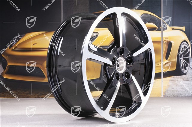 20-inch SportTechno wheel set, 8.5J x 20 ET57 + 10J x 20 x ET50, black high gloss
