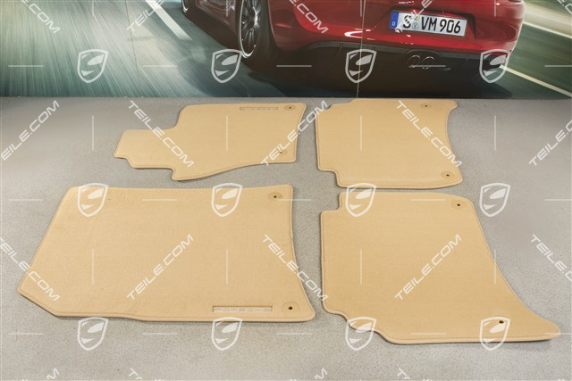 Fussmatten Satz, Climatronic hinten, luxorbeige, RL / UK-Version