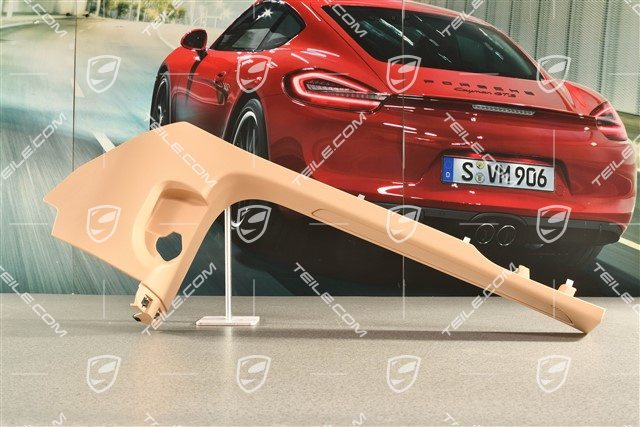 Tapicerka słupka-A, część dolna, beżowa, L