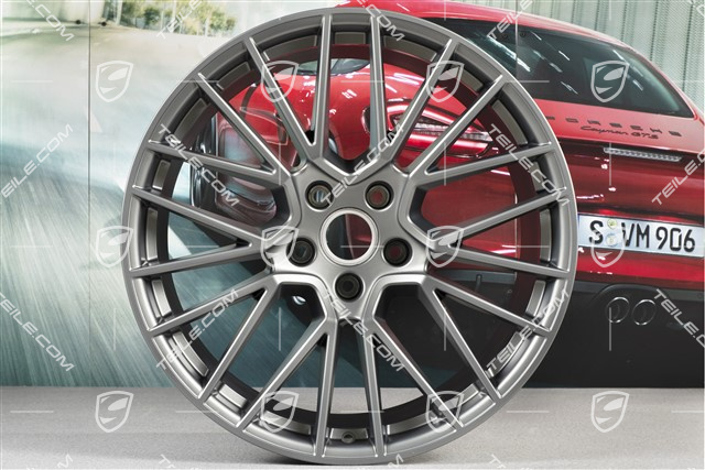 21" Felga Cayenne RS Spyder, 11J x 21 ET49, Platinum satynowy półmat