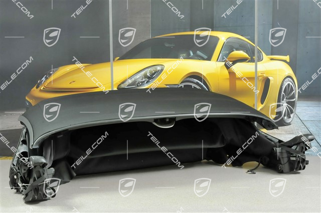 Dach Cabrio, kompletny, szyba szklana, zawiera czarne płótno dachu, lekko uszkodzone płótno