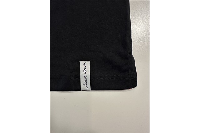 Men's polo shirt, black/red, size S