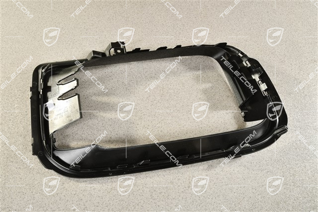 Cover trim, front bumper air inlet, Sport Design, Black, L