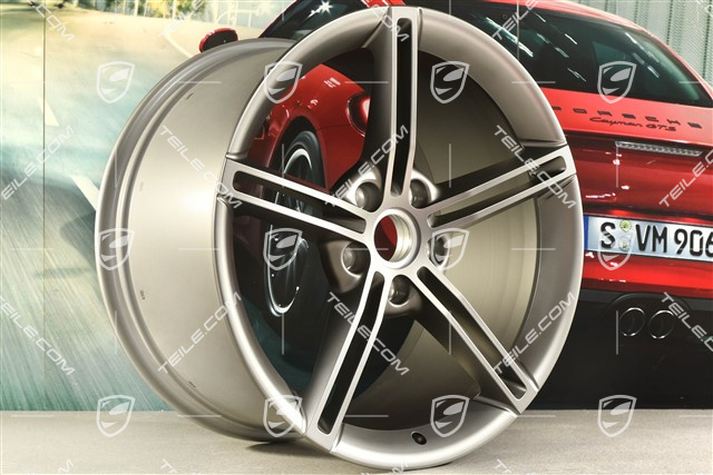 21-inch wheel rim Mission E Design, 11,5J x 21 ET66, Platinum satin-matt