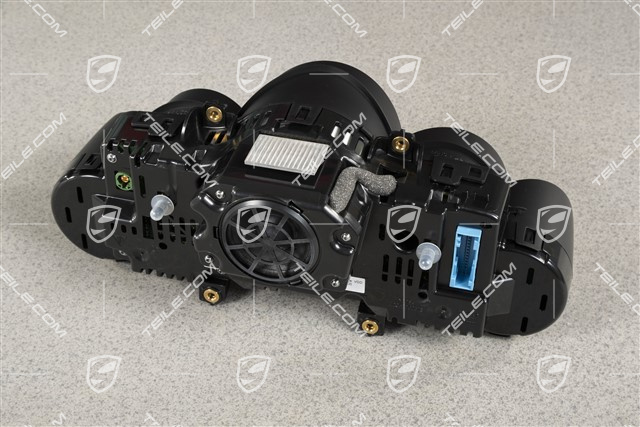 Kombiinstrument / Tacho, Zifferblätter Schwarz / Silber, km/h, Turbo