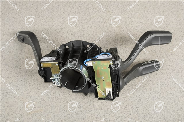 Steering column switch with cruise control, headlight cleaning system and voice control