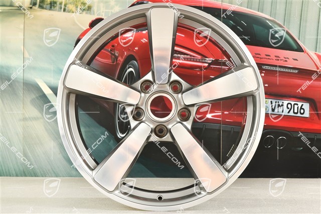 20-inch Carrera Exclusive wheel rim, 8,5J x 20 ET50, Platinum Silver