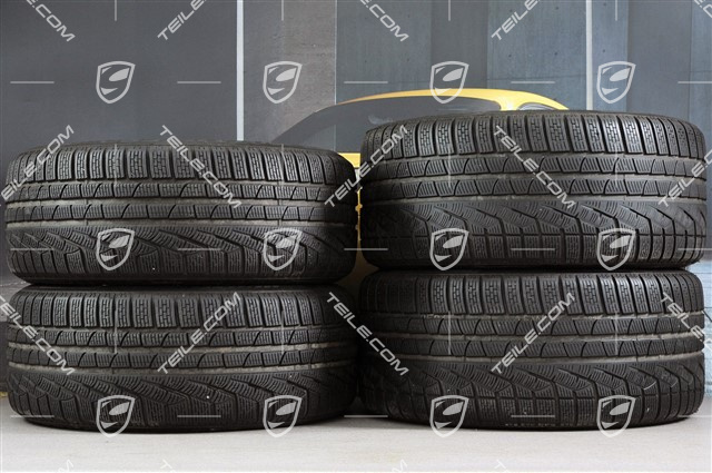 20" Komplet kół zimowych RS Spyder, felgi 9,5J x 20 ET65 + 10,5J x 20 ET65 + NOWE opony zimowe Pirelli 255/40 R20 + 285/35 R20, z czujnikami ciśnienia