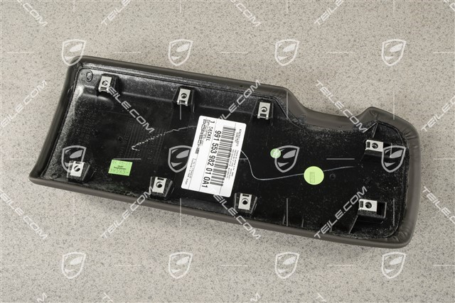 Pokrywa schowka z herbem Porsche, Agate Grey